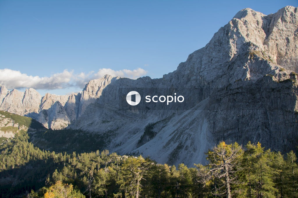Jagged Peaks Piercing the Blue Sky