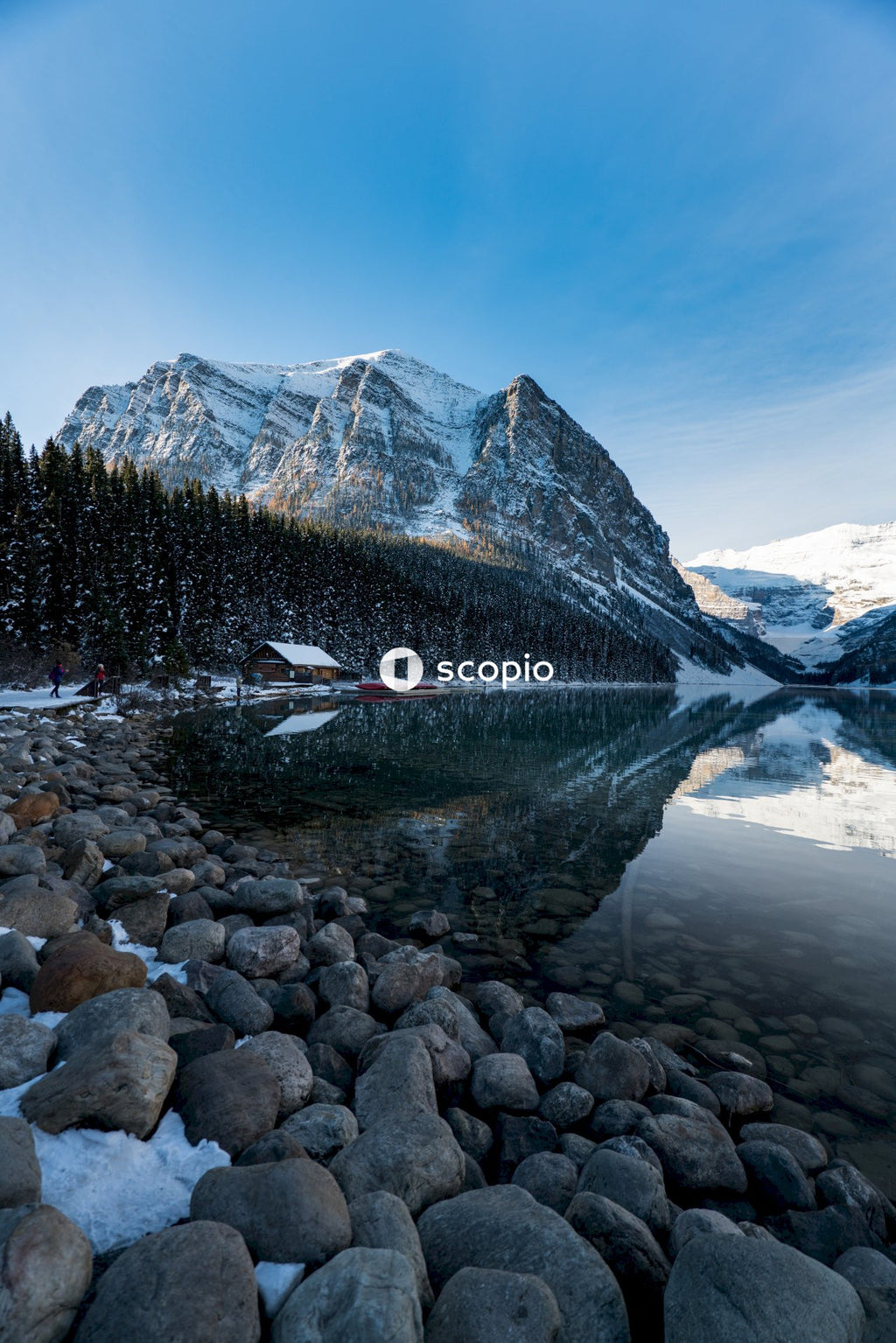 Mountain near lake