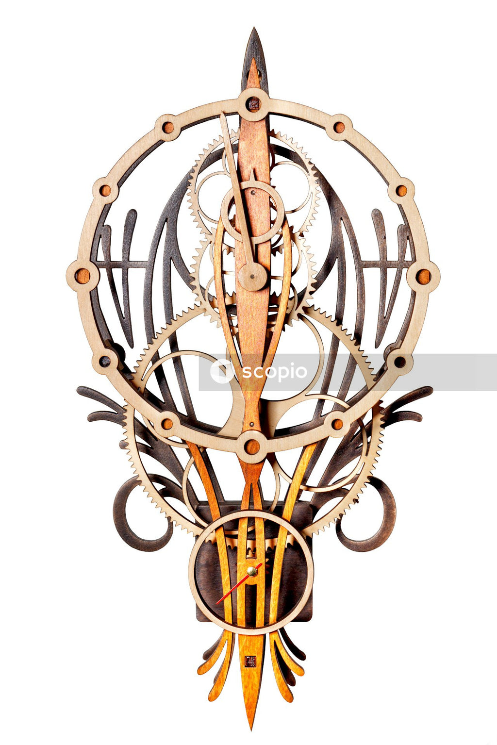 Gold and black skeleton key