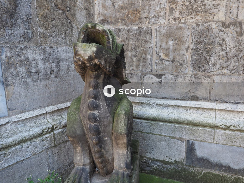 Green and brown turtle statue