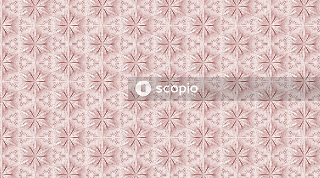 Green and white floral textile