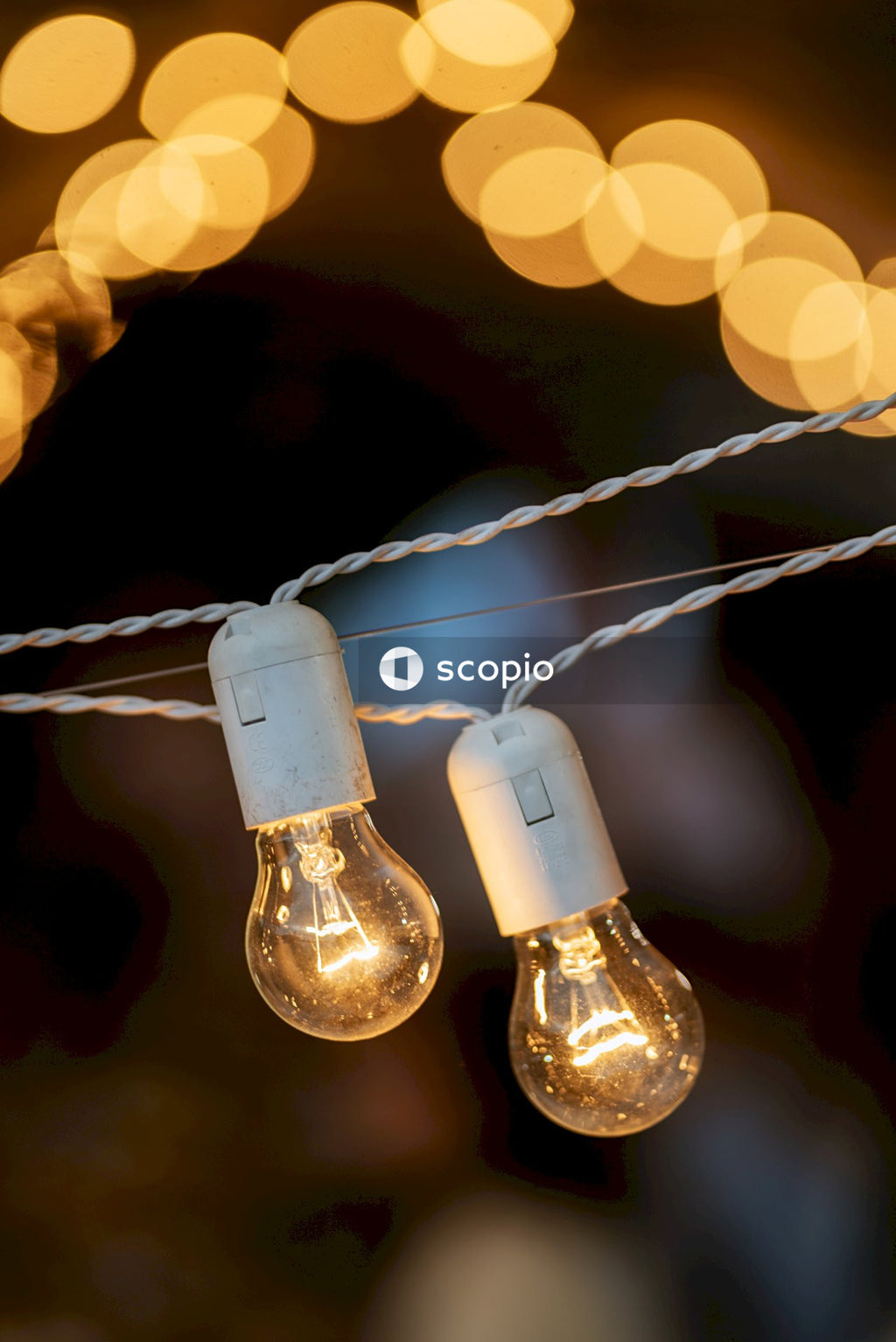 Light bulb in tilt shift lens
