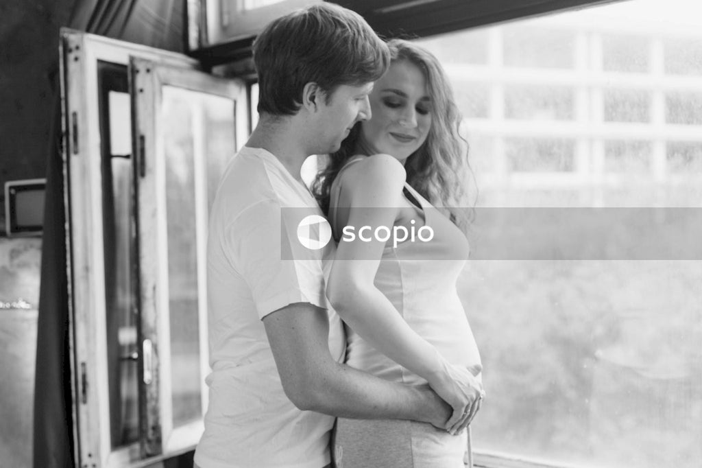 Man and woman hugging each other