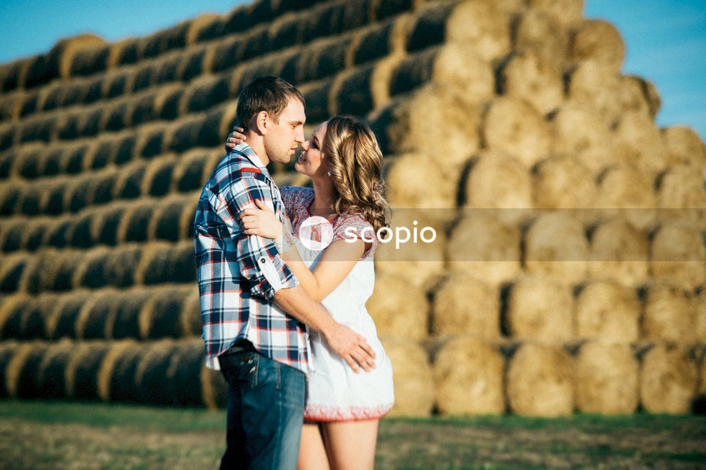 Man and woman hugging each other