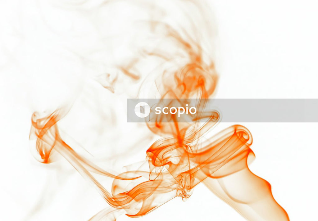 Orange and white smoke illustration