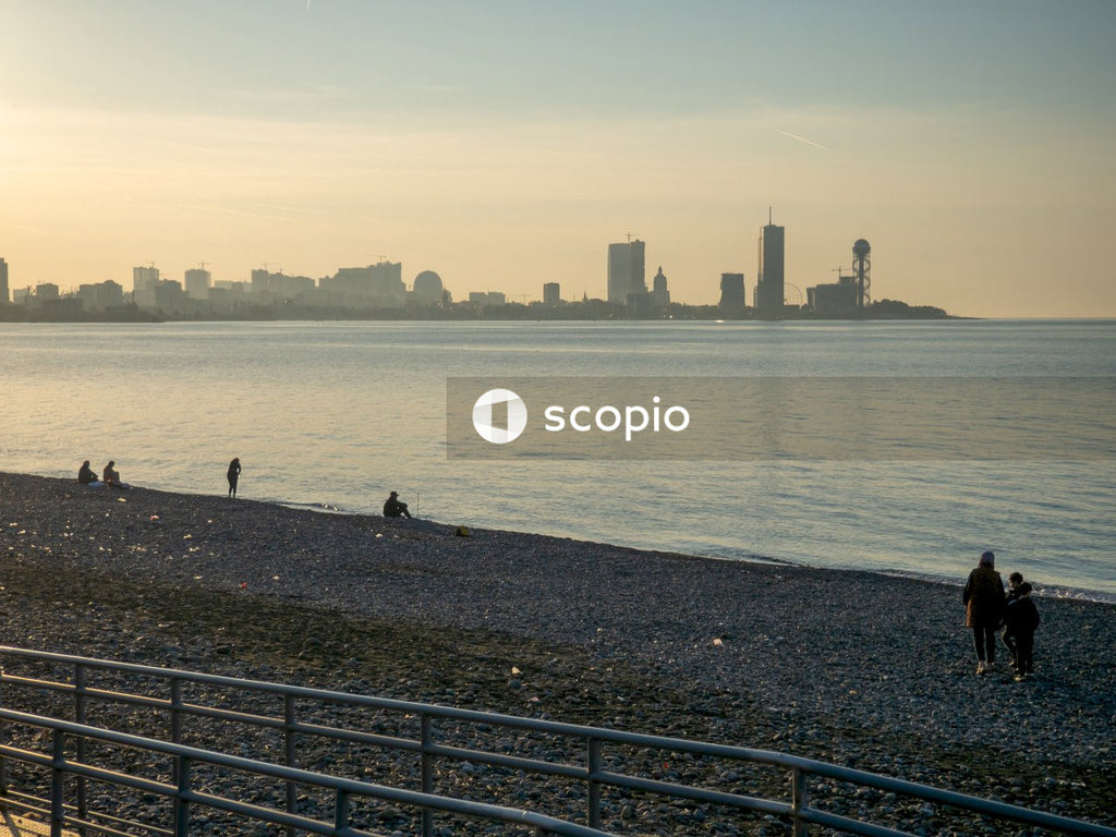 People walking on beach