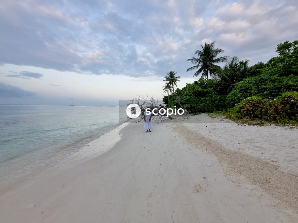 Person walking on beach
