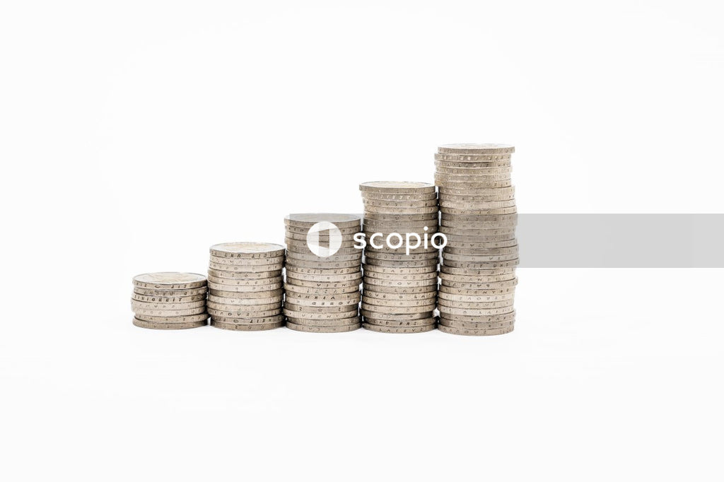 Pile of brown round coins