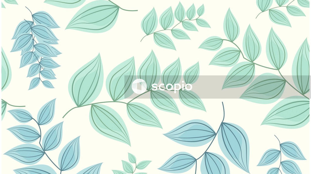 Pink and black leaves illustration