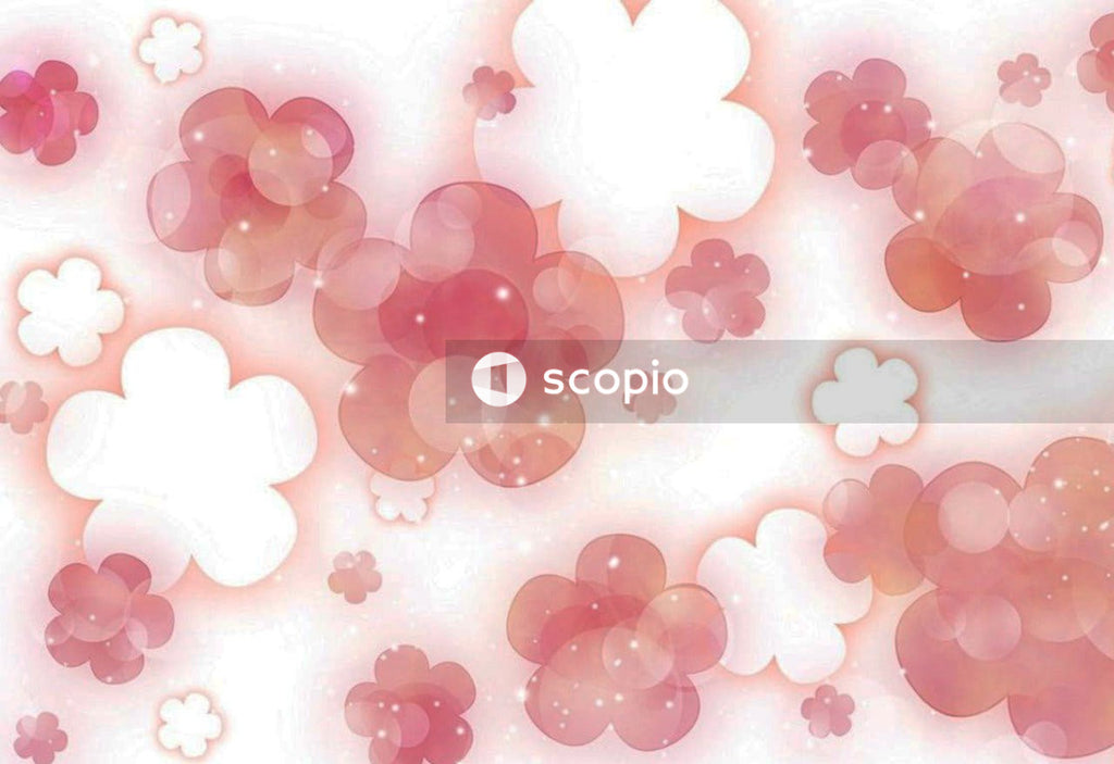 Pink and white heart illustration