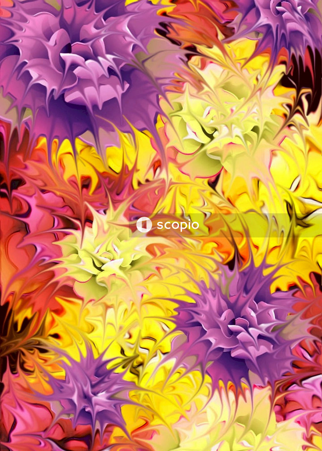 Pink and yellow flower petals