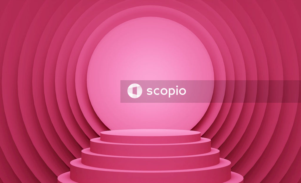 Pink round plastic frame illustration