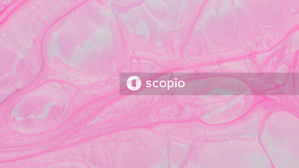 Pink textile with white paint