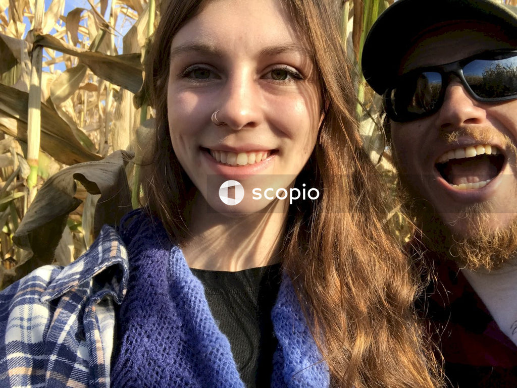 Portrait of smiling man and woman outdoor