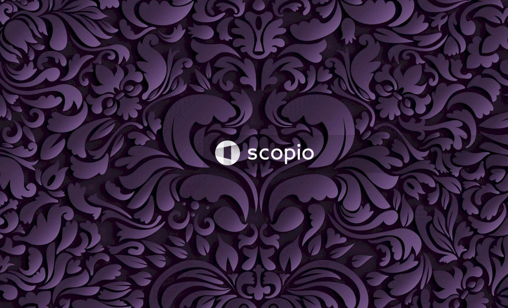Purple and white floral illustration