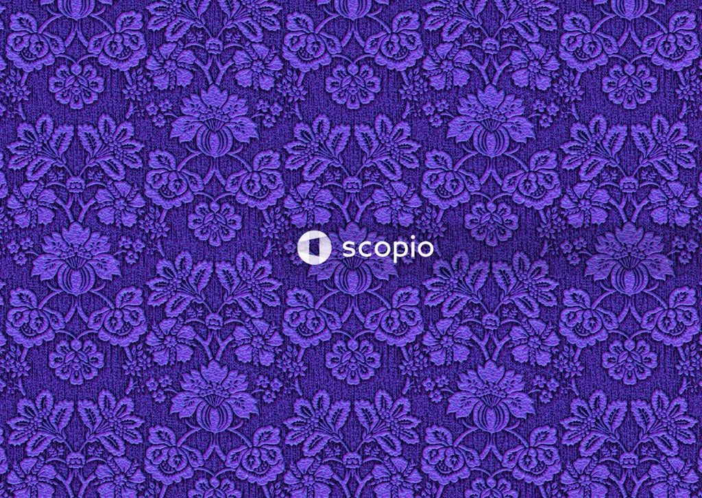 Purple and white floral textile