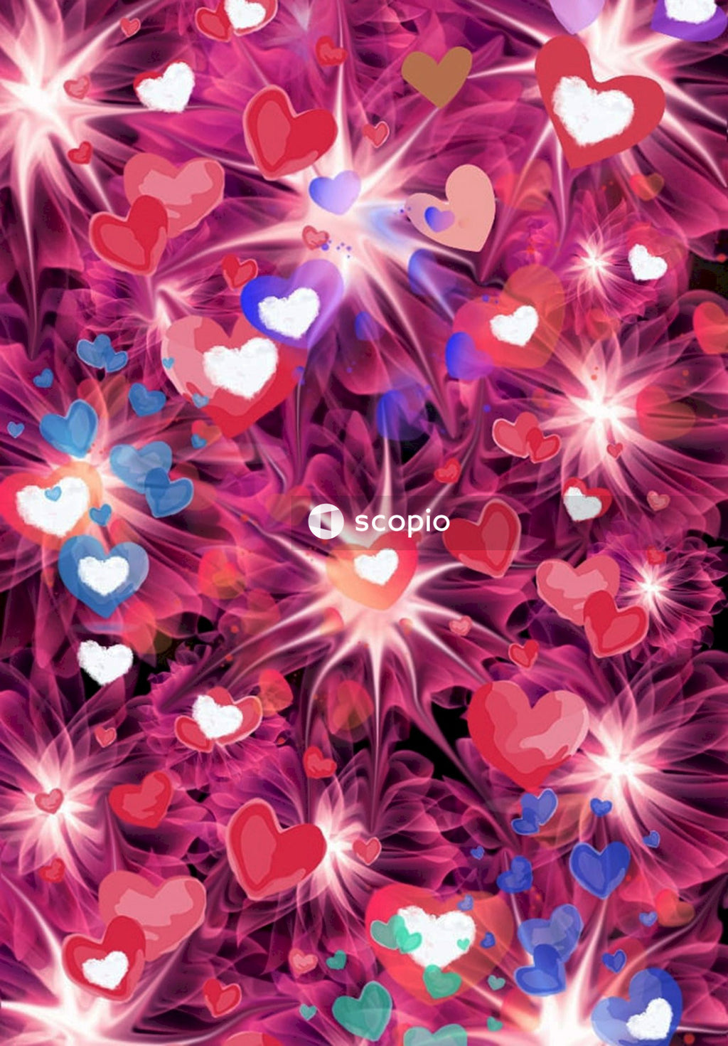 Purple and white floral textile