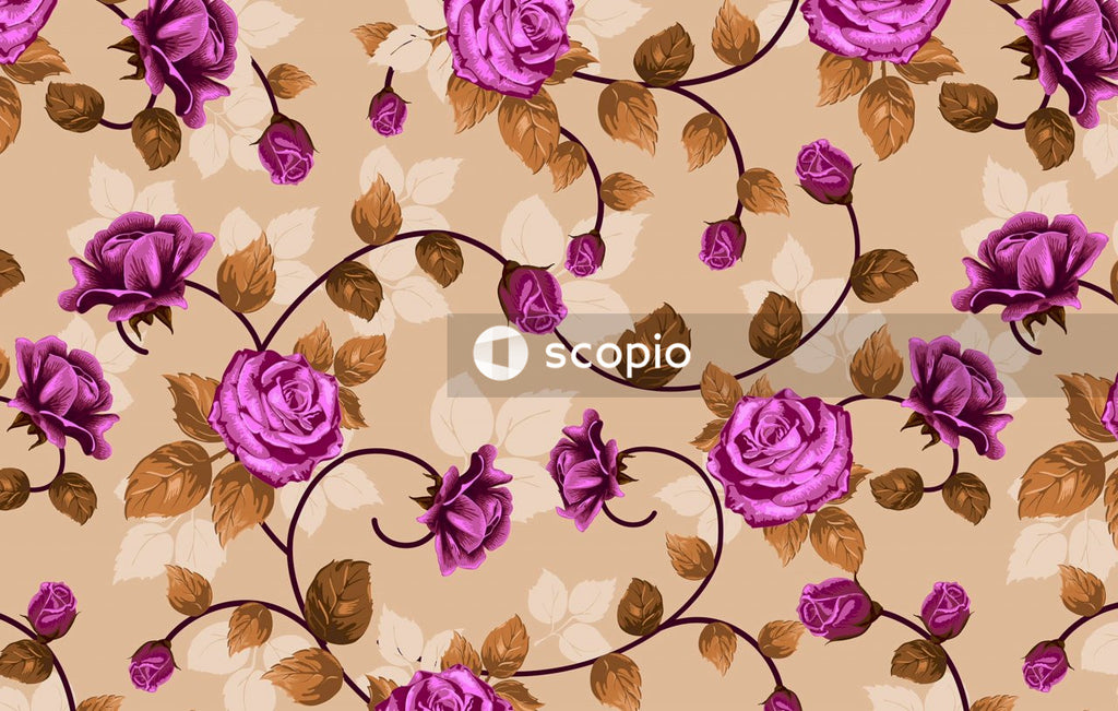 Purple and white flower painting