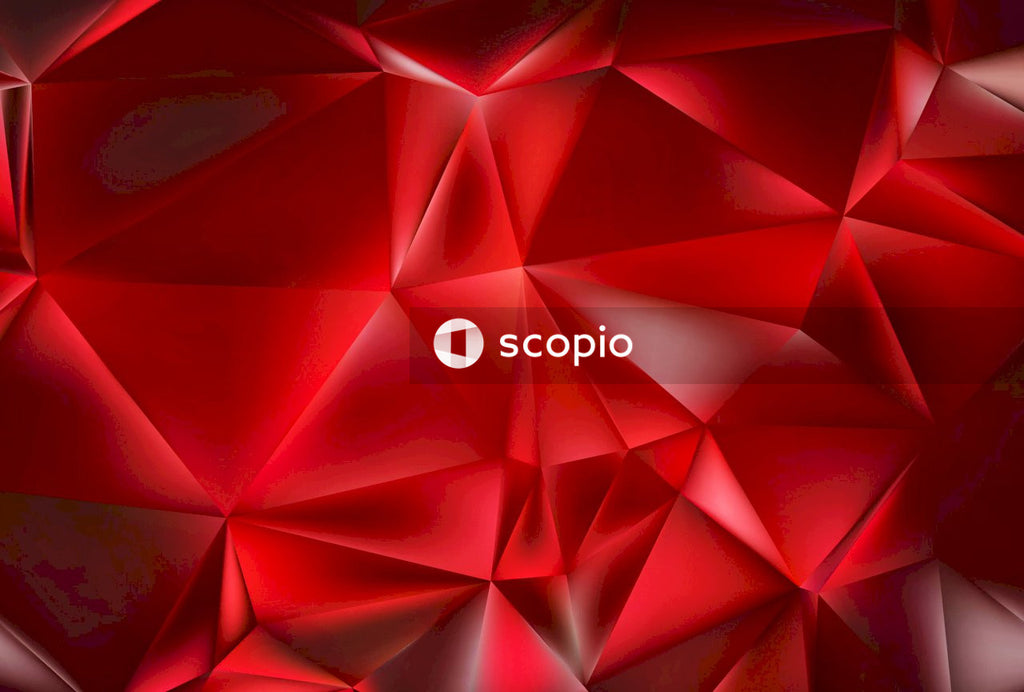 Red and white abstract art