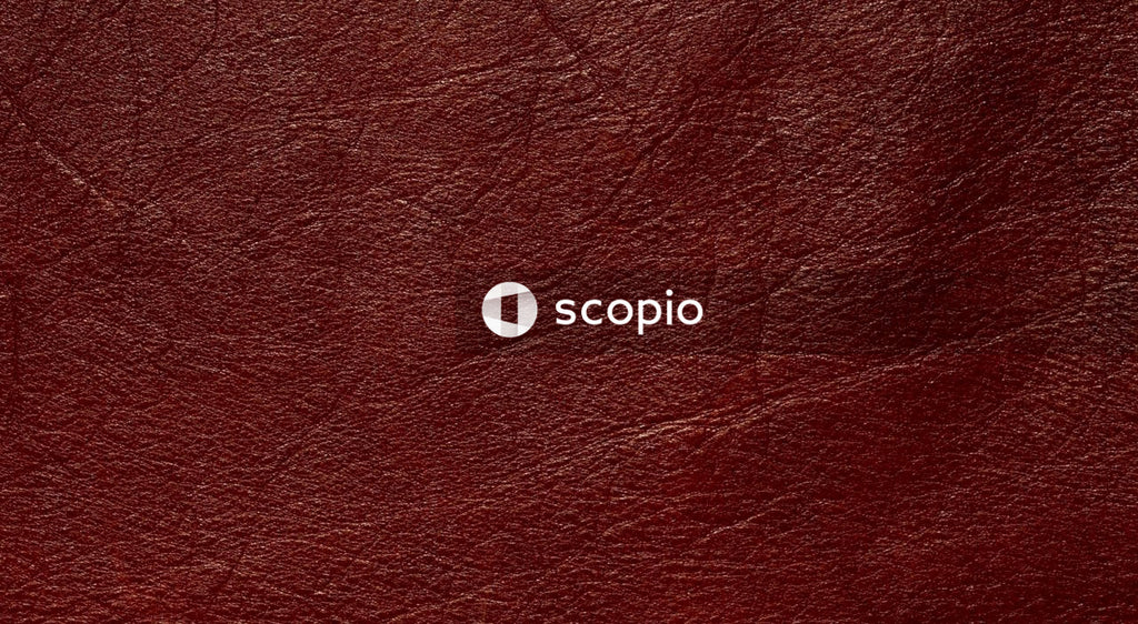 Red textile in close up