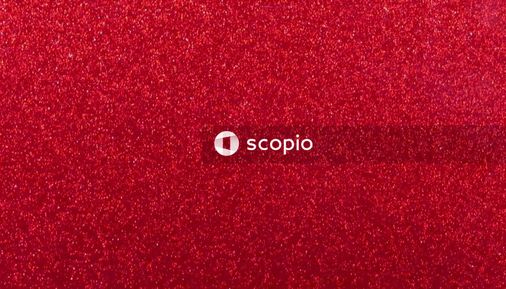 Red textile in close up image