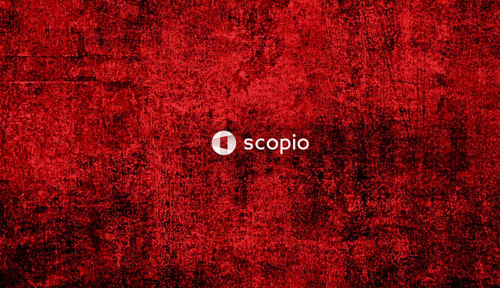 Red textile in close up image