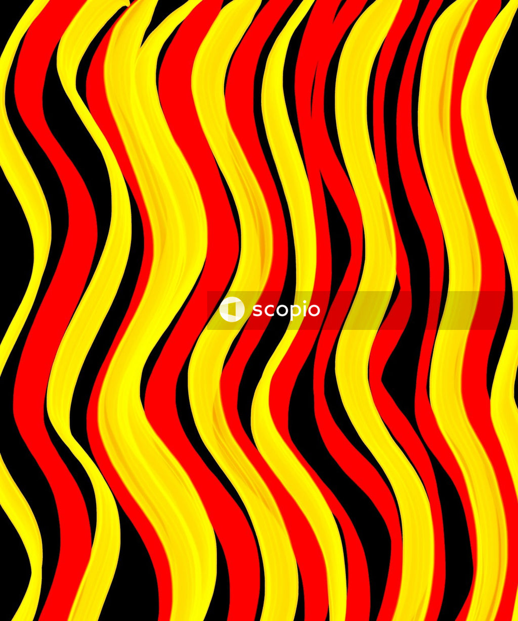 Red yellow and green striped illustration