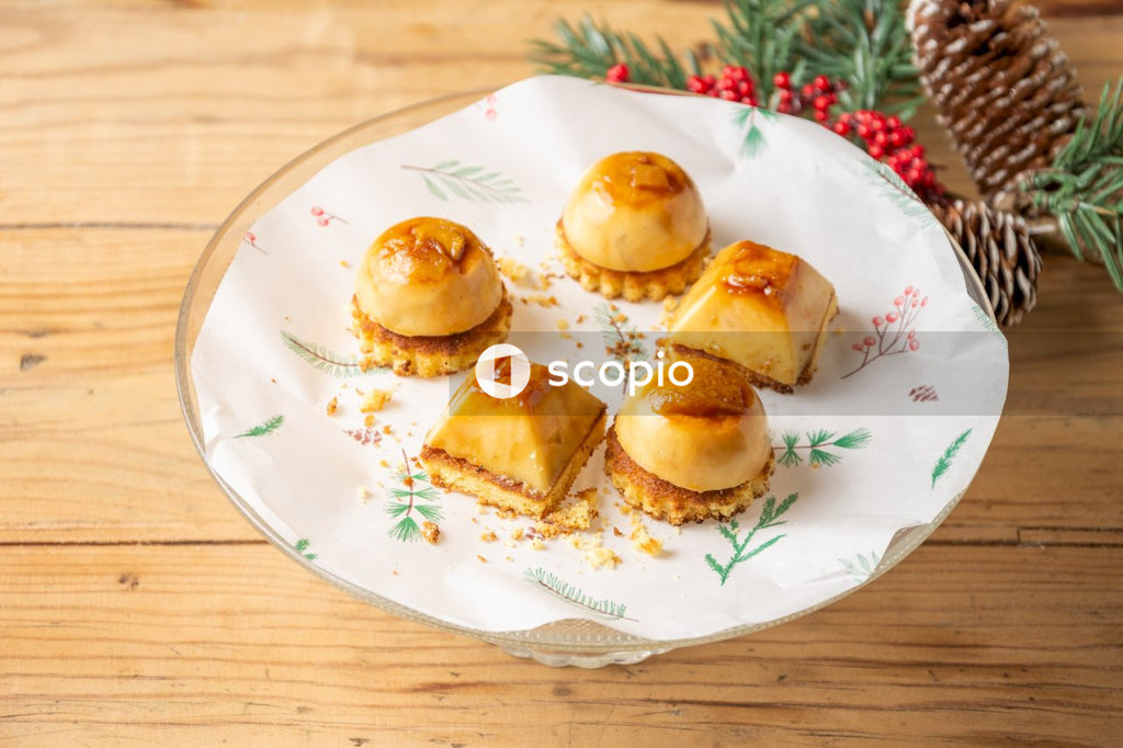Three bread on white ceramic plate