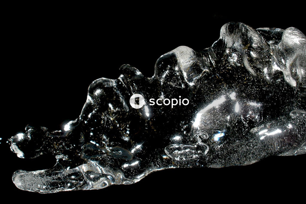 Water drops on white surface