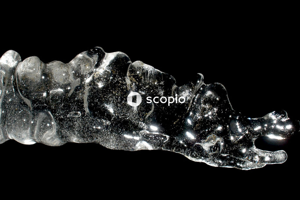 Water splash on white background