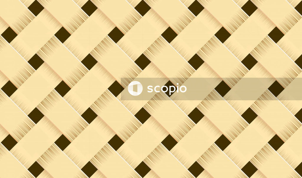 White and black checked pattern