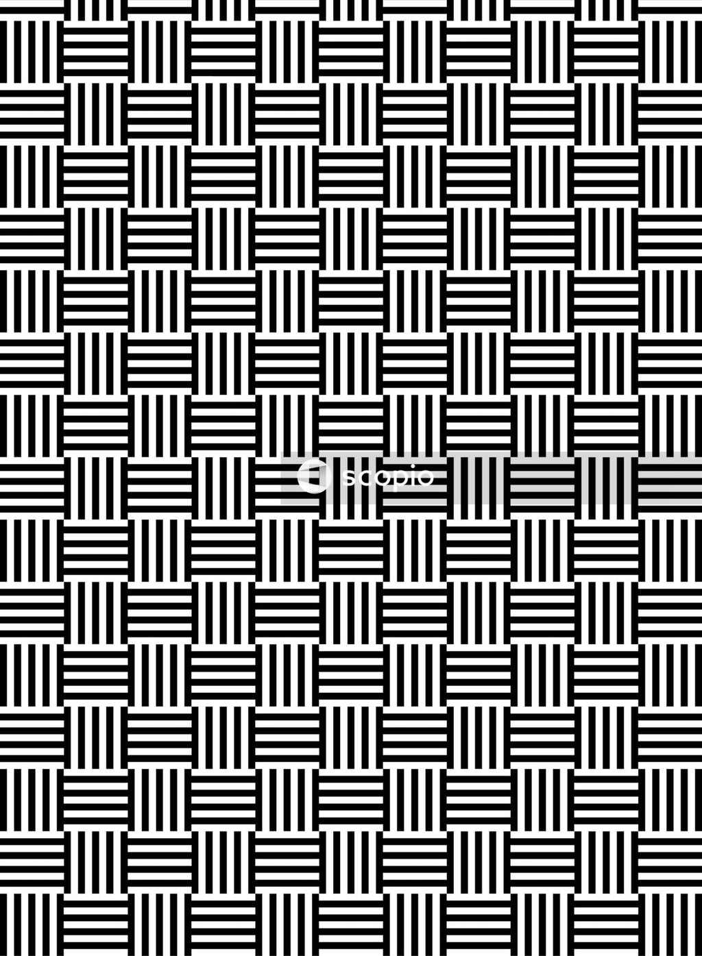 White and black checkered textile