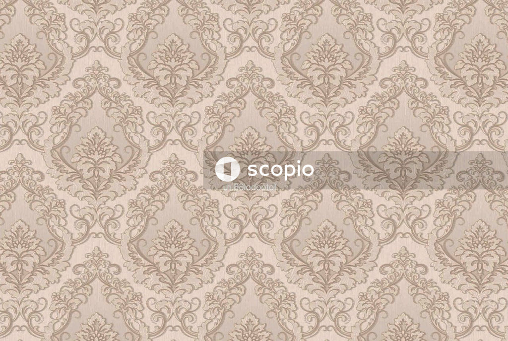 White and black floral textile
