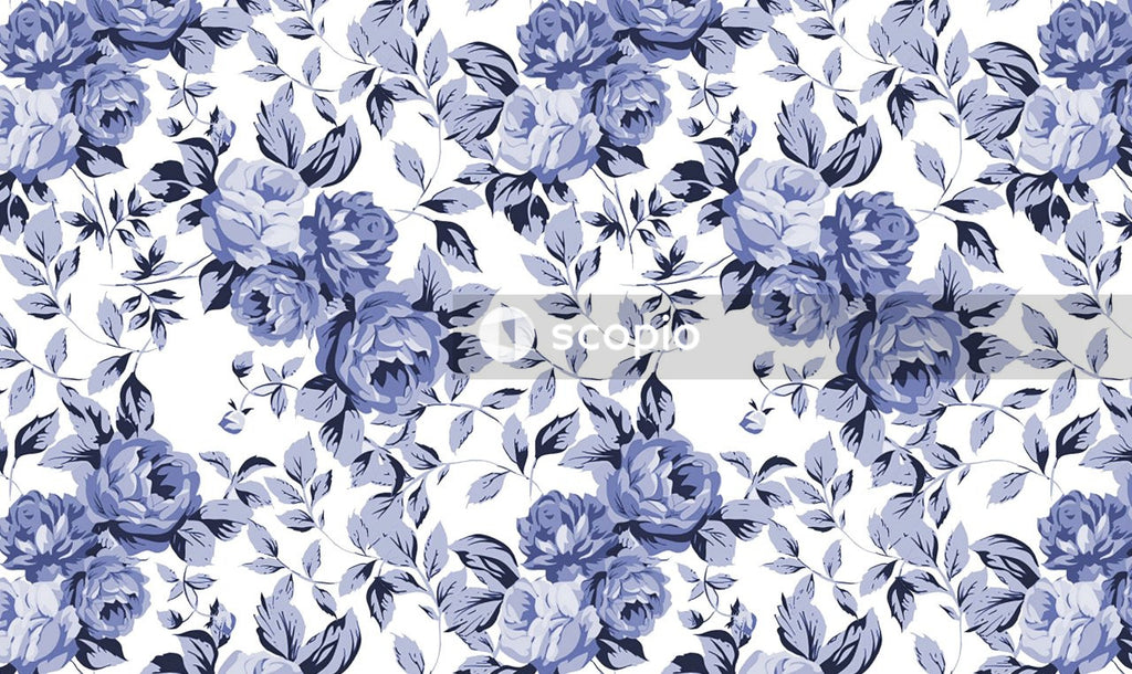 White and black flower illustration