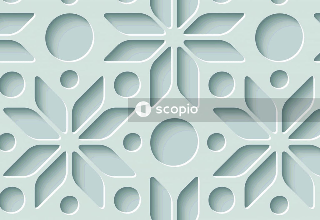 White and black round logo