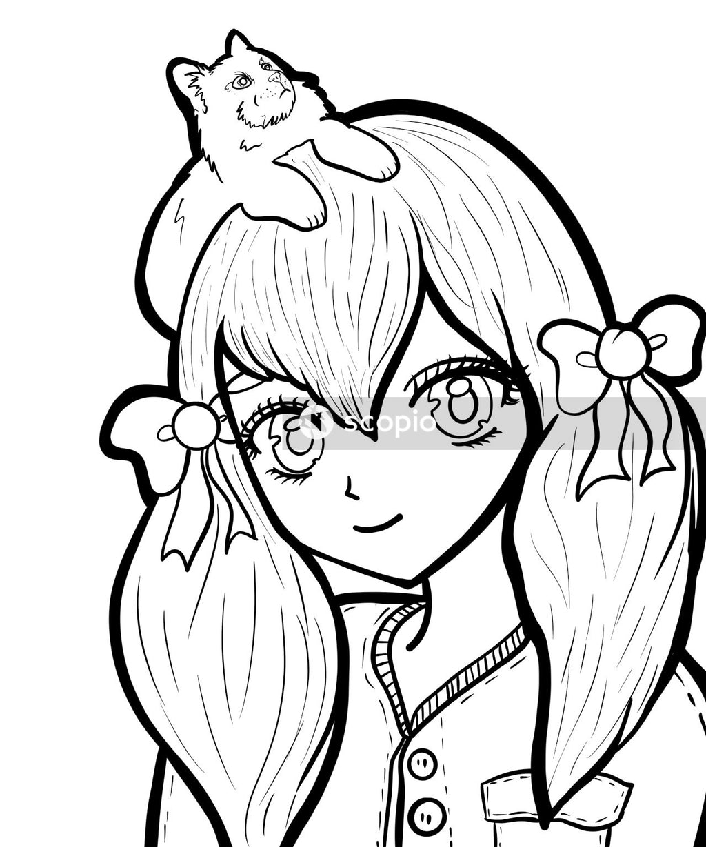 White and black woman sketch