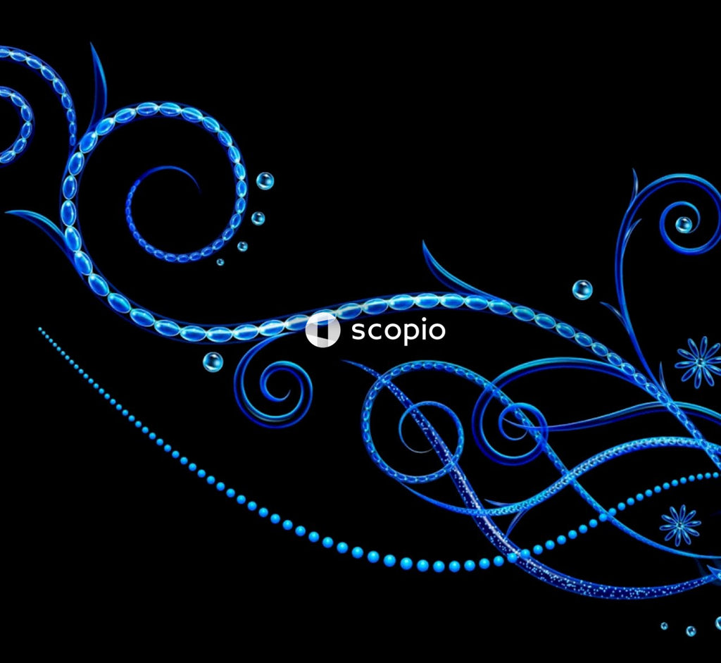 White and blue heart illustration