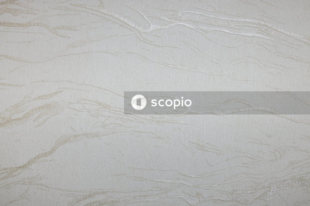 White and gray floral textile