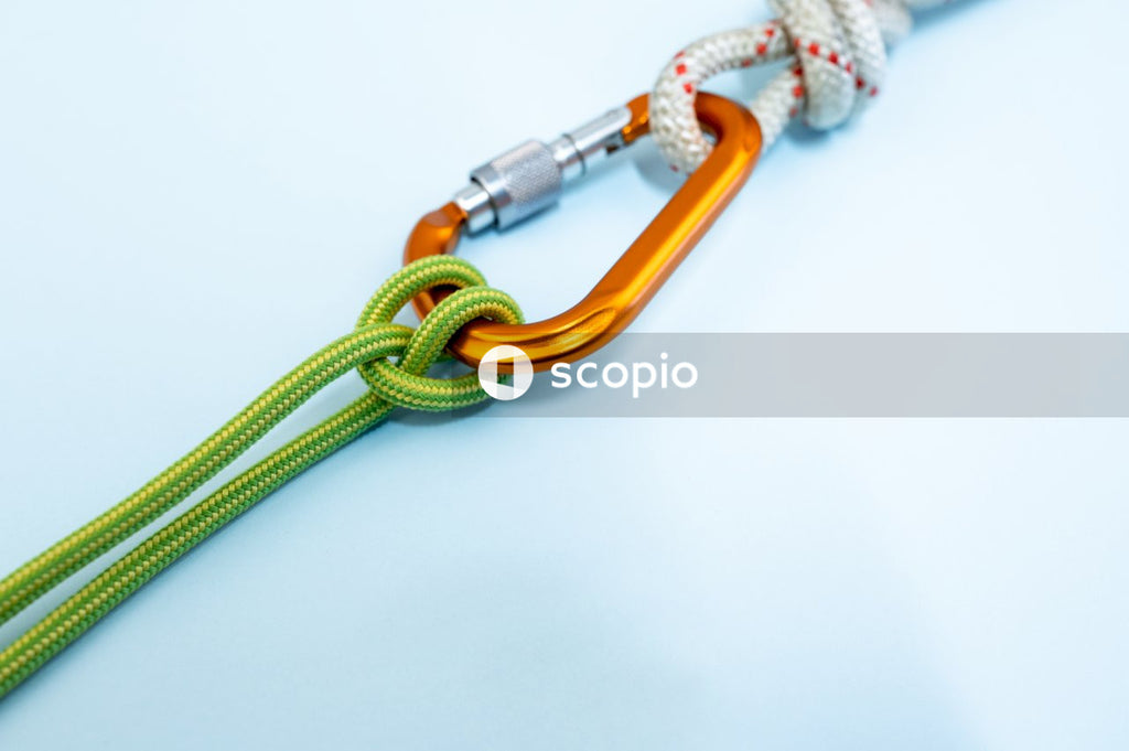 White and green rope on white surface