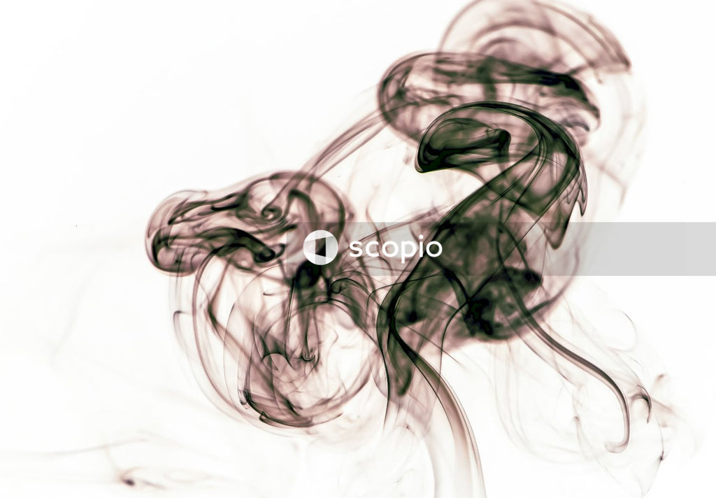 White and purple smoke illustration