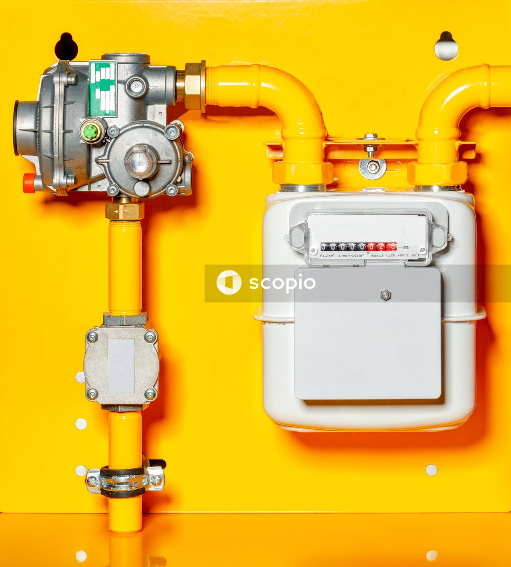 White and yellow water heater