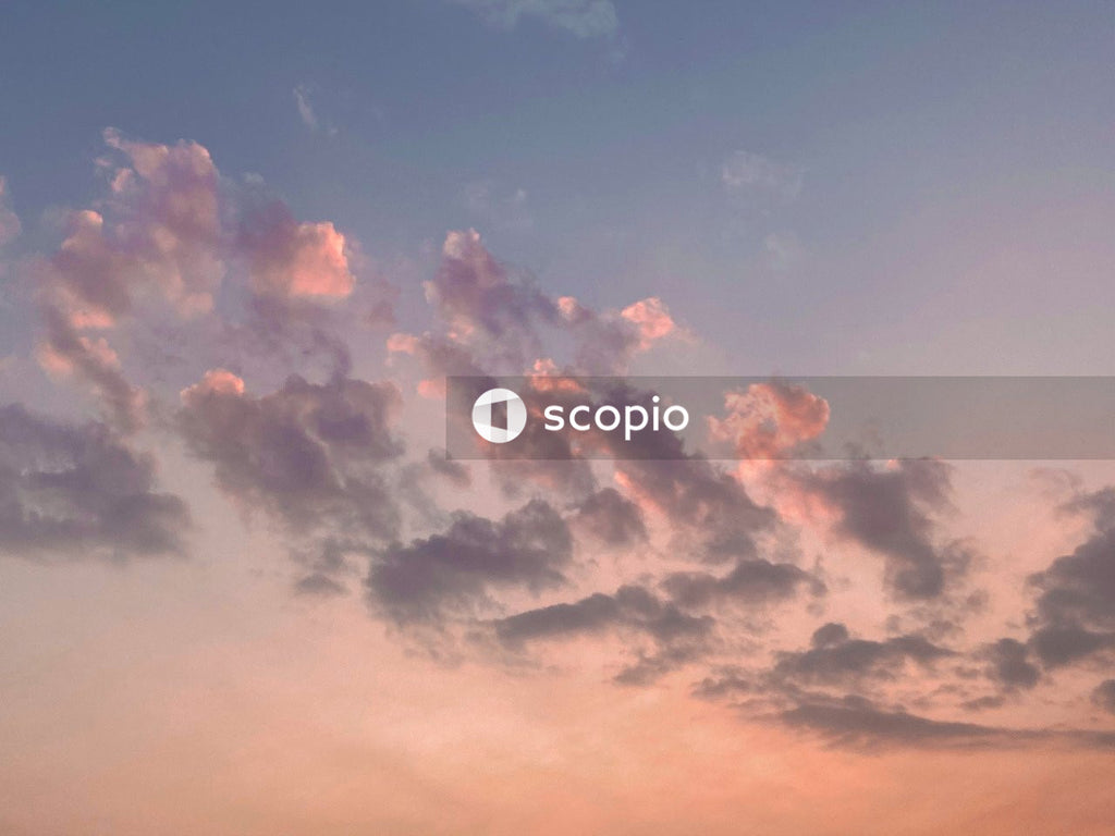 White clouds and blue sky