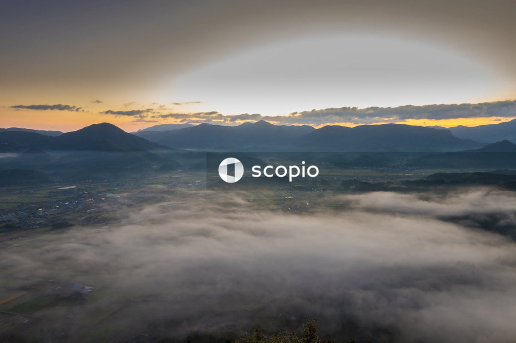 White clouds over mountains