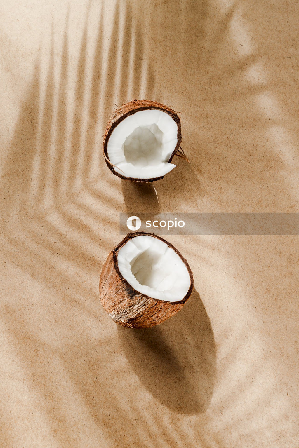 White cream on brown paper