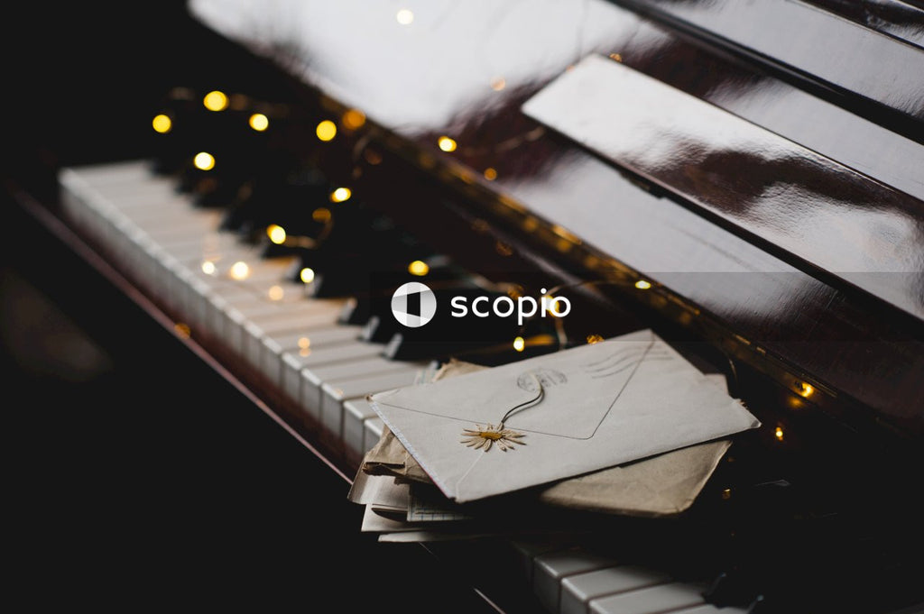 White paper on piano keys