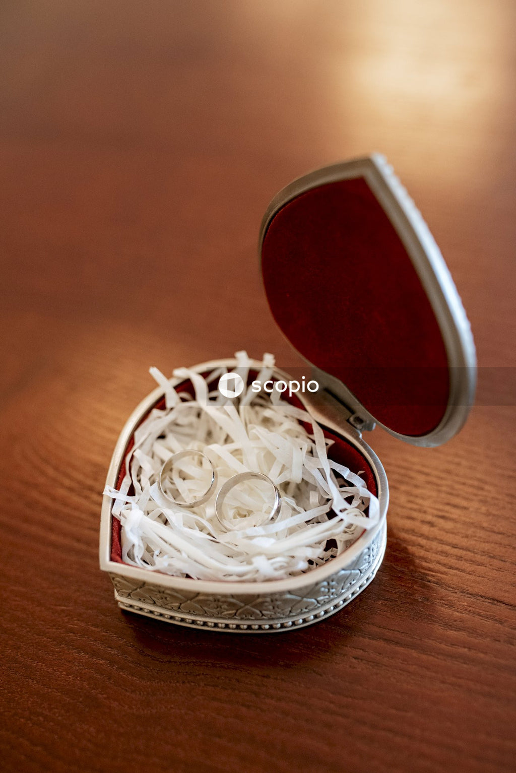 White pasta on brown wooden table