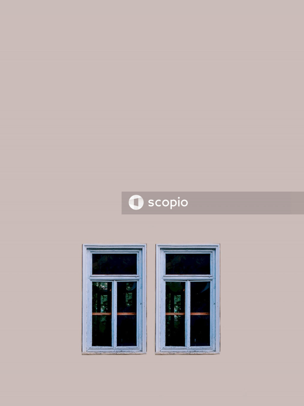 White wooden framed glass window
