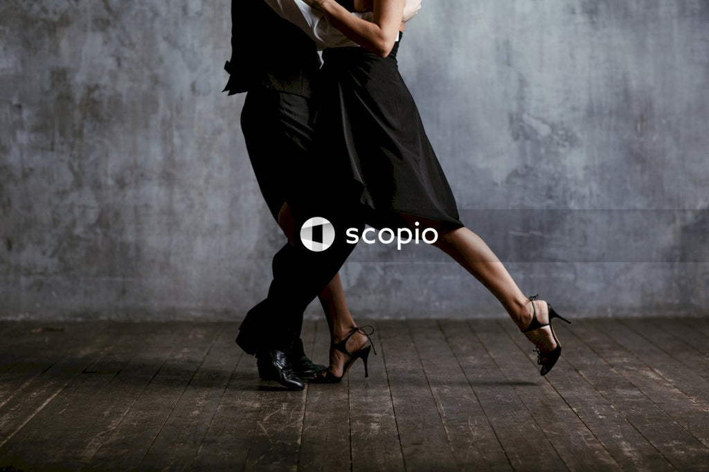 Man and woman dancing