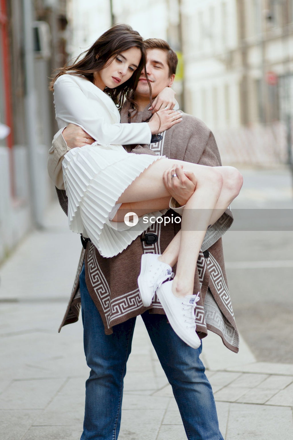 Romantic couple in the city